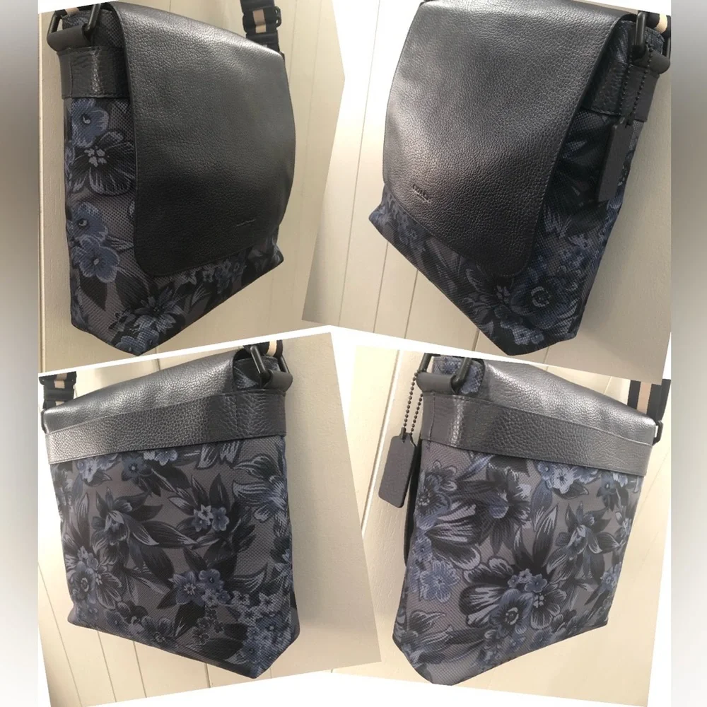 COACH Hawaiian Floral Print Messenger Bag l Charles F59301